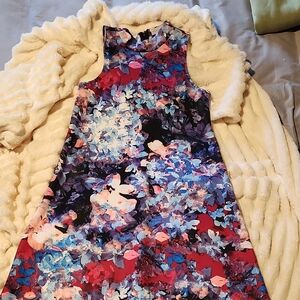 Belle Sky Colorful Floral Kids Dress